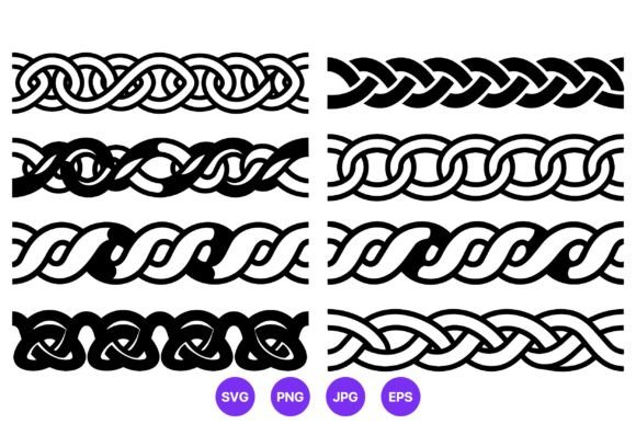 Celtic Knot Borders Vector Art