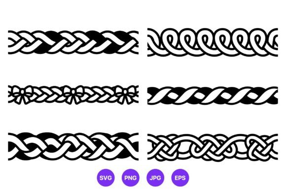 Celtic Knot Black White Border Vector