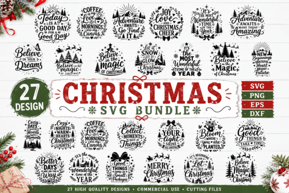 Christmas SVG Bundle, Christmas Quote SV
