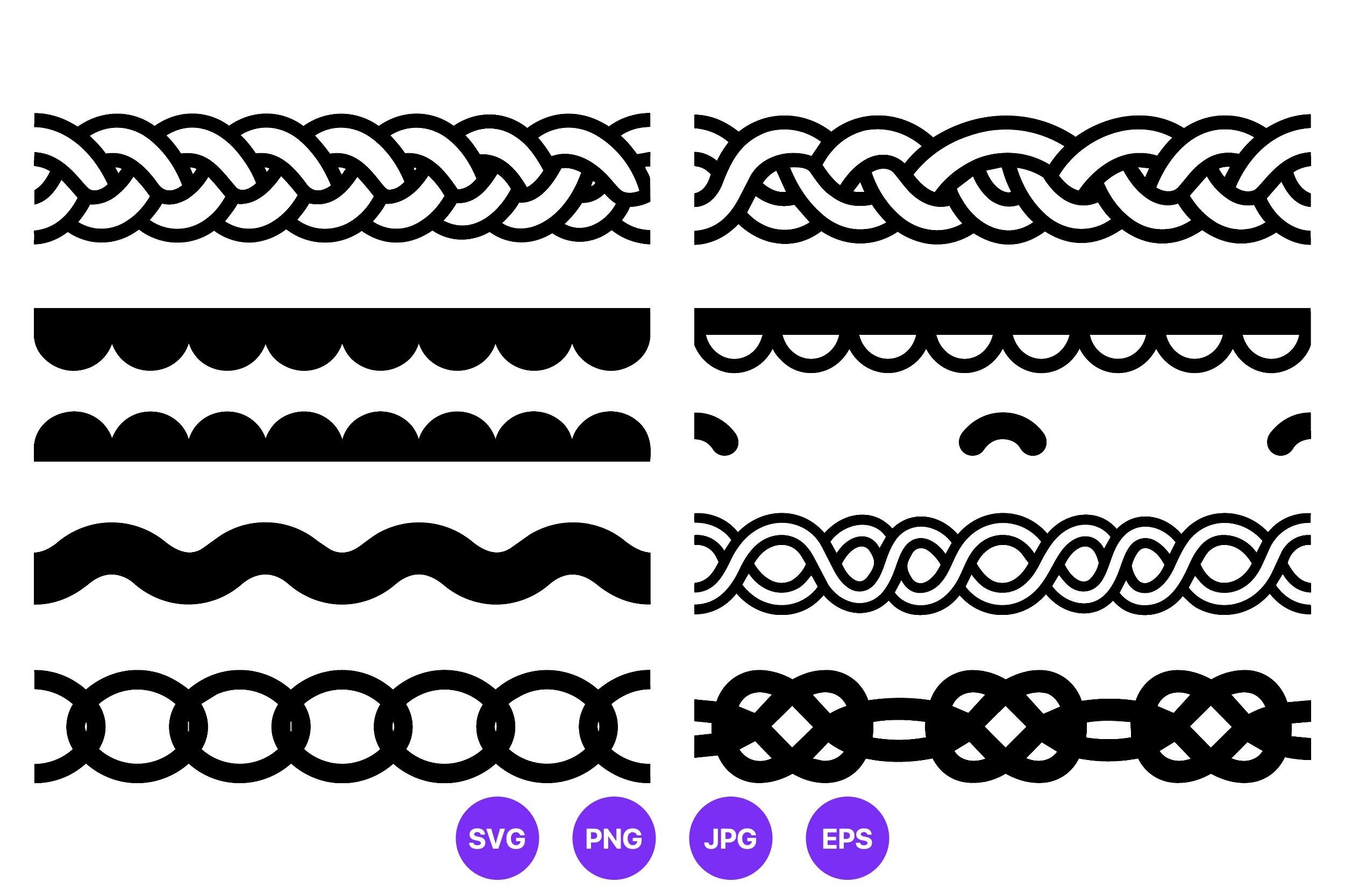 Decorative Black and White Border