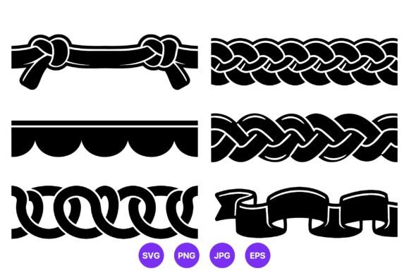 Decorative Ropes and Ribbon Vector
