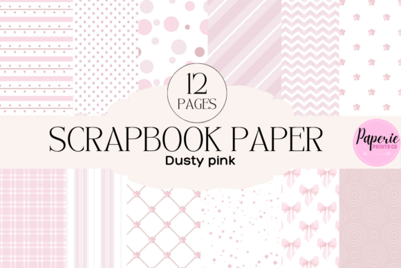 Dusty Pink Scrapbook Paper