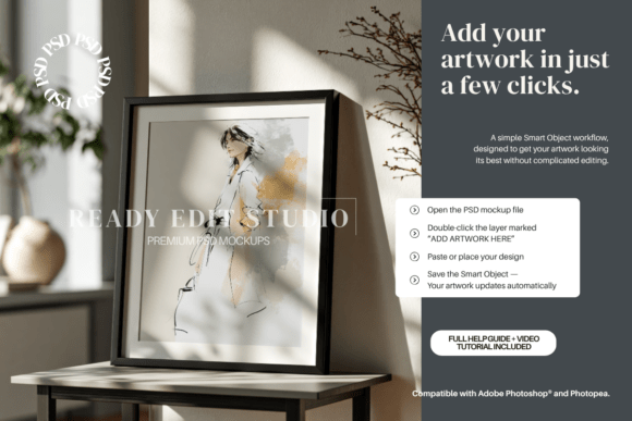 Editable Frame Mockup PSD