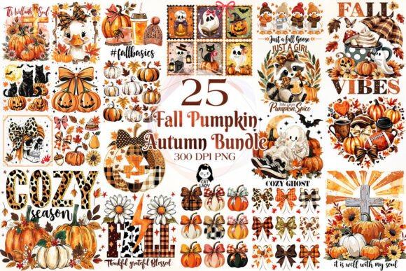 Fall Pumpkin Autumn Halloween Bundle