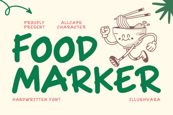 Food Marker Script & Handwritten Font By illushvara