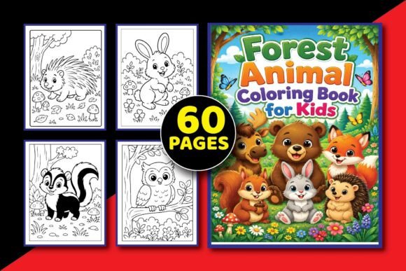 Forest Animal Coloring Book for Kids