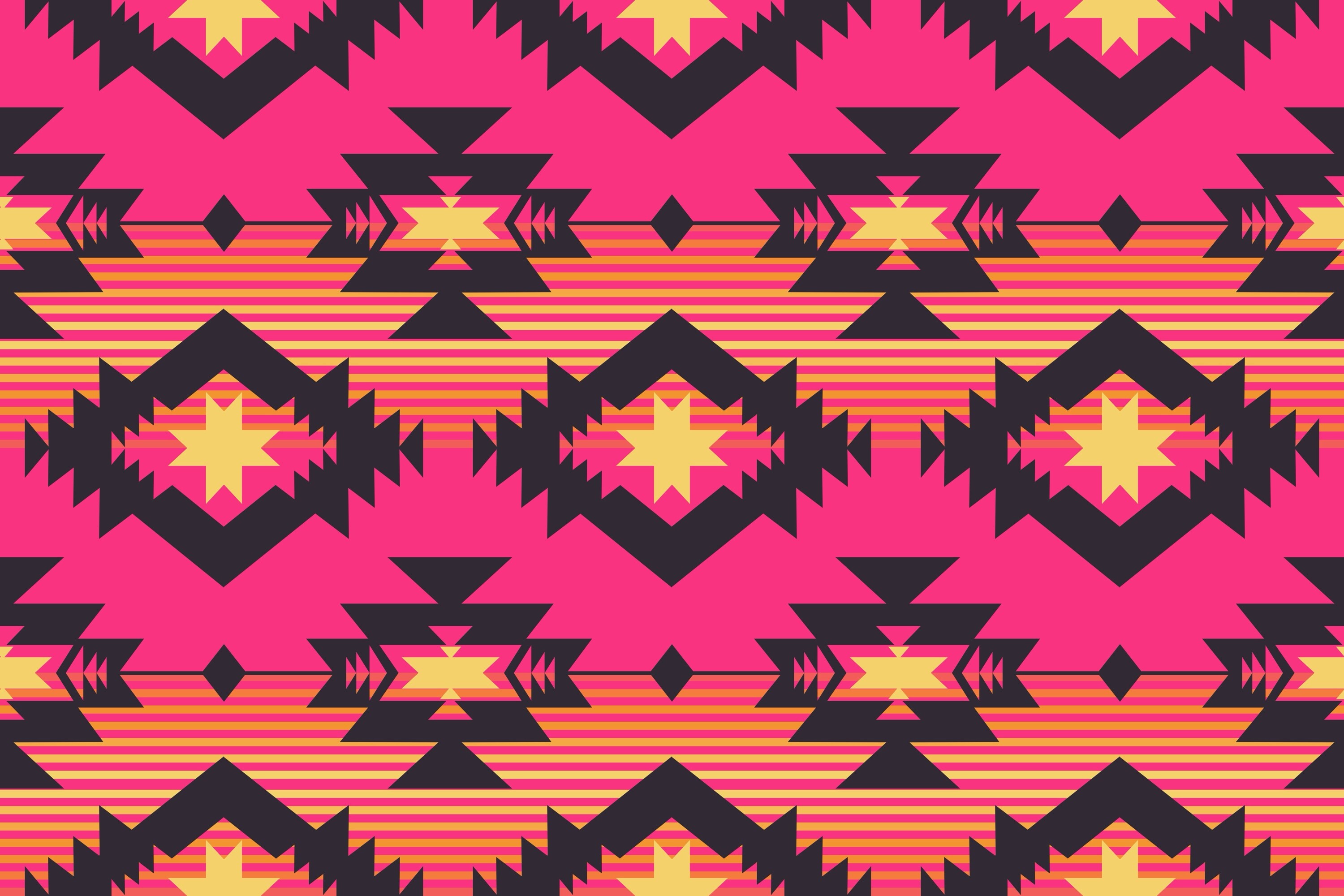 Girly Western Aztec Seamless Pattern Graphic by Parinya Maneenate ...
