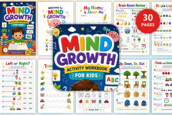 Mind Growth Activity Workbook for Kids