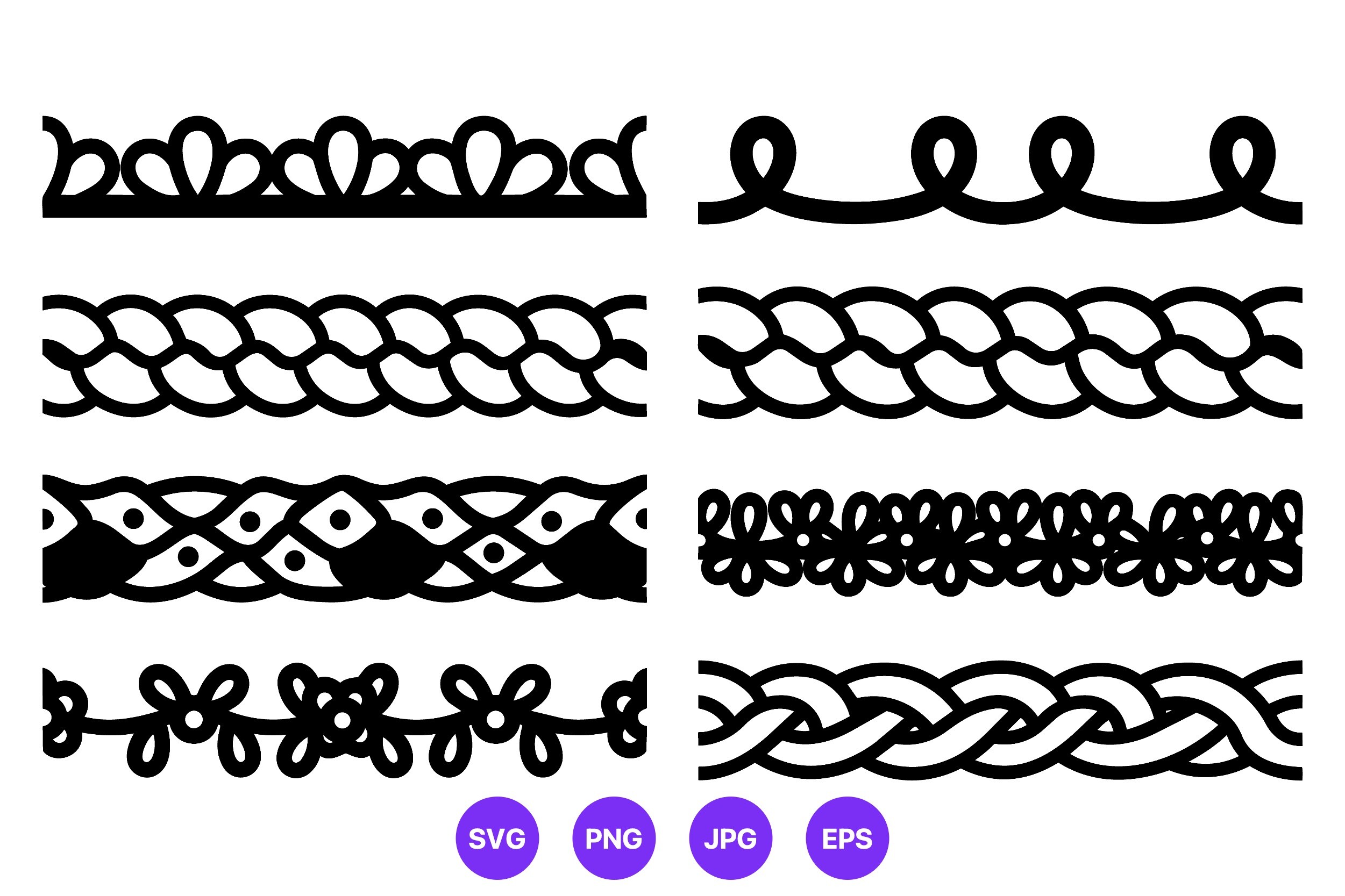 Ornamental Borders Black and White