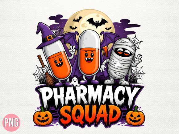 Pharmacy Squad Halloween Medical PNG