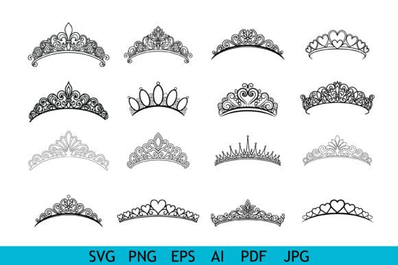 Royal Princess Tiara SVG Bundle