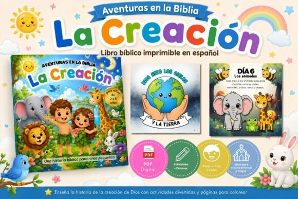 Spanish Bible Creation Printable Book