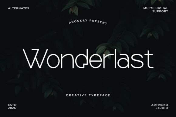 Wonderlast Sans Serif Font By Artiveko