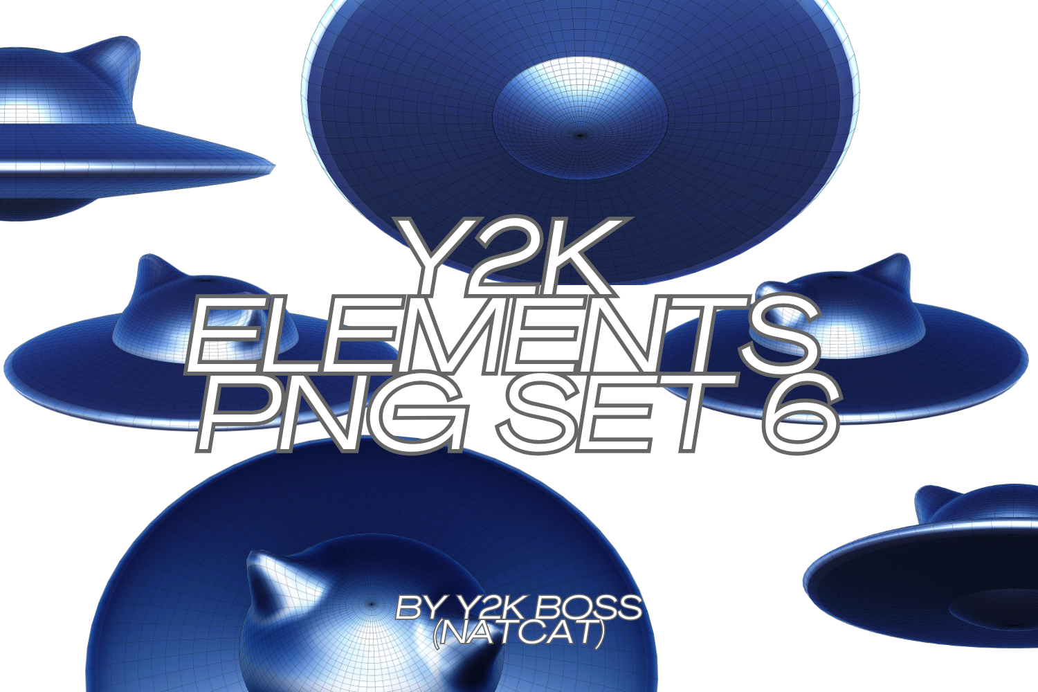 Y2K UFO Flying Saucer Cat Bundle