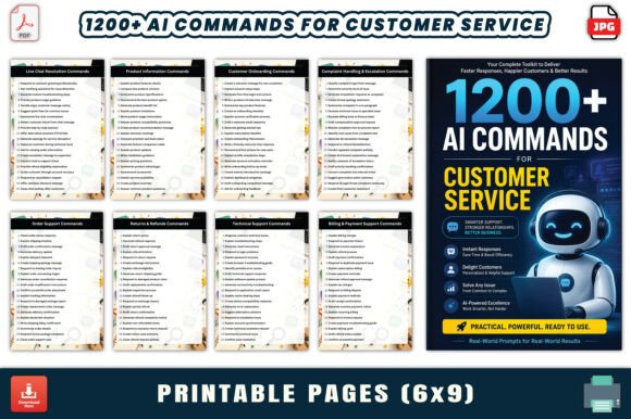 1200+ AI Commands for Customer Service