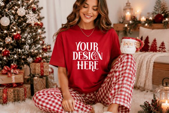 Comfort Colors 1717 Christmas Mockup