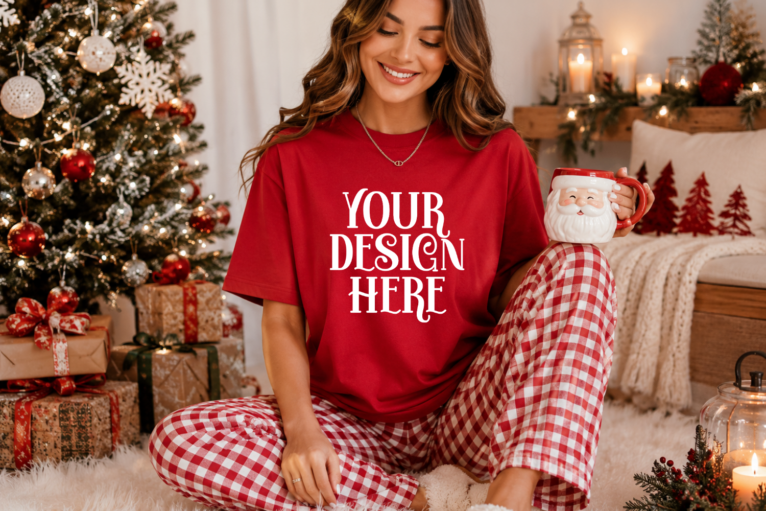Comfort Colors 1717 Christmas Mockup