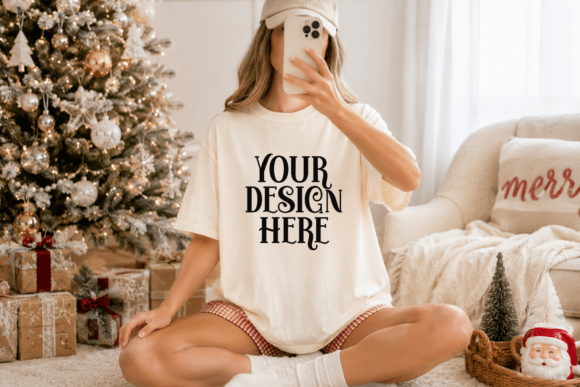 Comfort Colors 1717 Christmas Mockup