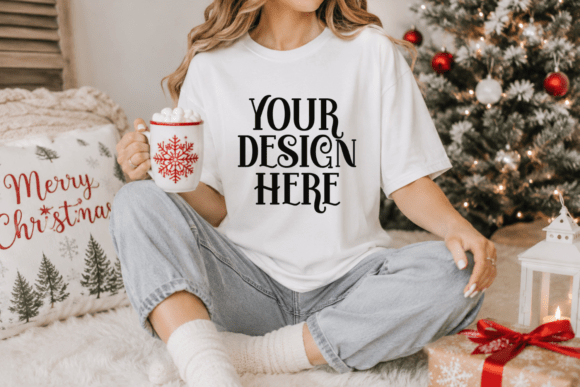 Comfort Colors 1717 Christmas Mockup