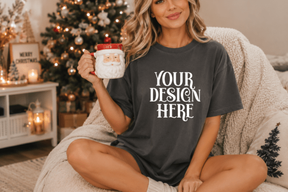 Comfort Colors 1717 Christmas Mockup