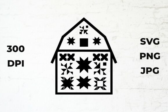 Farmhouse Quilt Silhouette Design