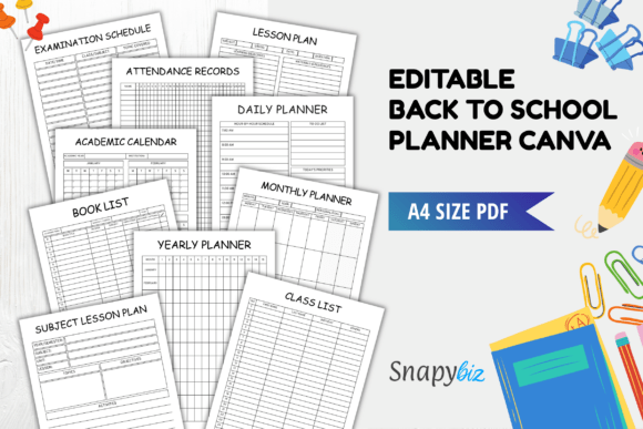 Free Back to School Planner Canva PDF