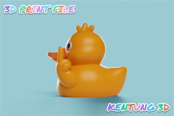 Funny Duck Figurine STL - Hilarious 3D Print Model - Image 3
