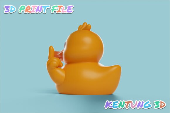 Funny Duck Figurine STL - Hilarious 3D Print Model - Image 4