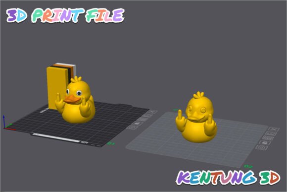 Funny Duck Figurine STL - Hilarious 3D Print Model - Image 6