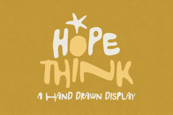 Hopethink Font - Whimsical Lettering Fonts