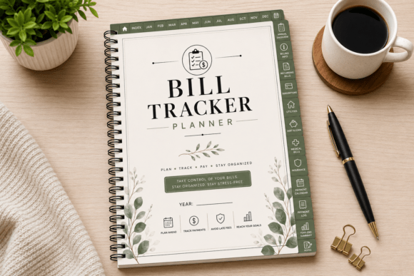 Hyperlinked Bill Tracker Planner
