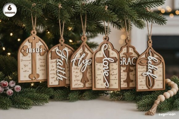 Nativity Ornaments Laser Cut Bundle