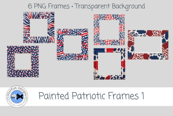 Painted Patriotic Frames 1