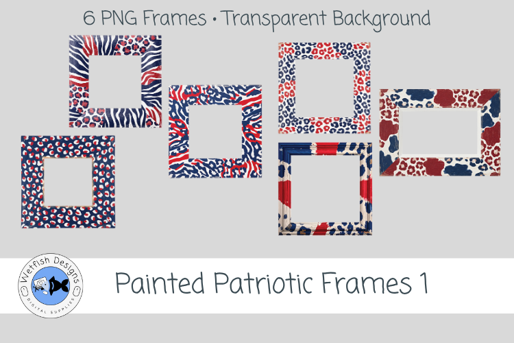 Painted Patriotic Frames 1