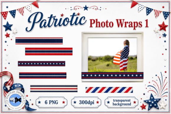 Patriotic PNG Photo Wraps 1