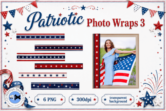 Patriotic PNG Photo Wraps 3
