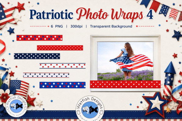 Patriotic PNG Photo Wraps 4
