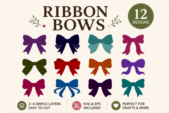 Ribbon Bows SVG Bundle