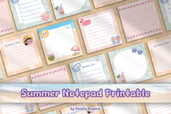 Summer Notepad Printable