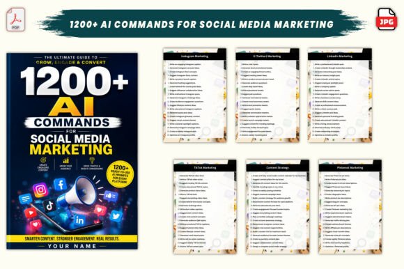 1200+ AI Commands for Social Media Marketing