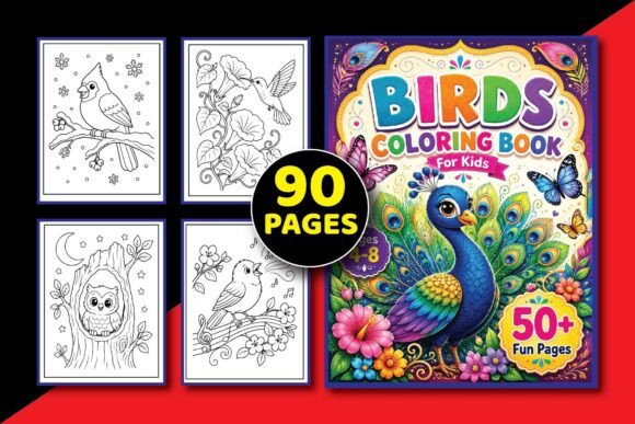 Birds Coloring Book for Kids