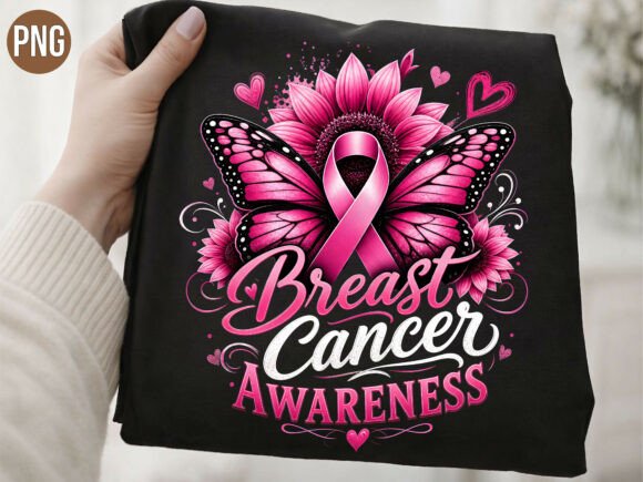 Breast Cancer Awareness PNG Tshirt Graphic T-shirt Designs By MAMA BEAR STORE