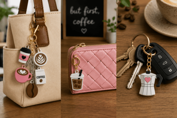 Cafe Coffee Charm Pack - 10 Unique 3D Print Models - Image 5