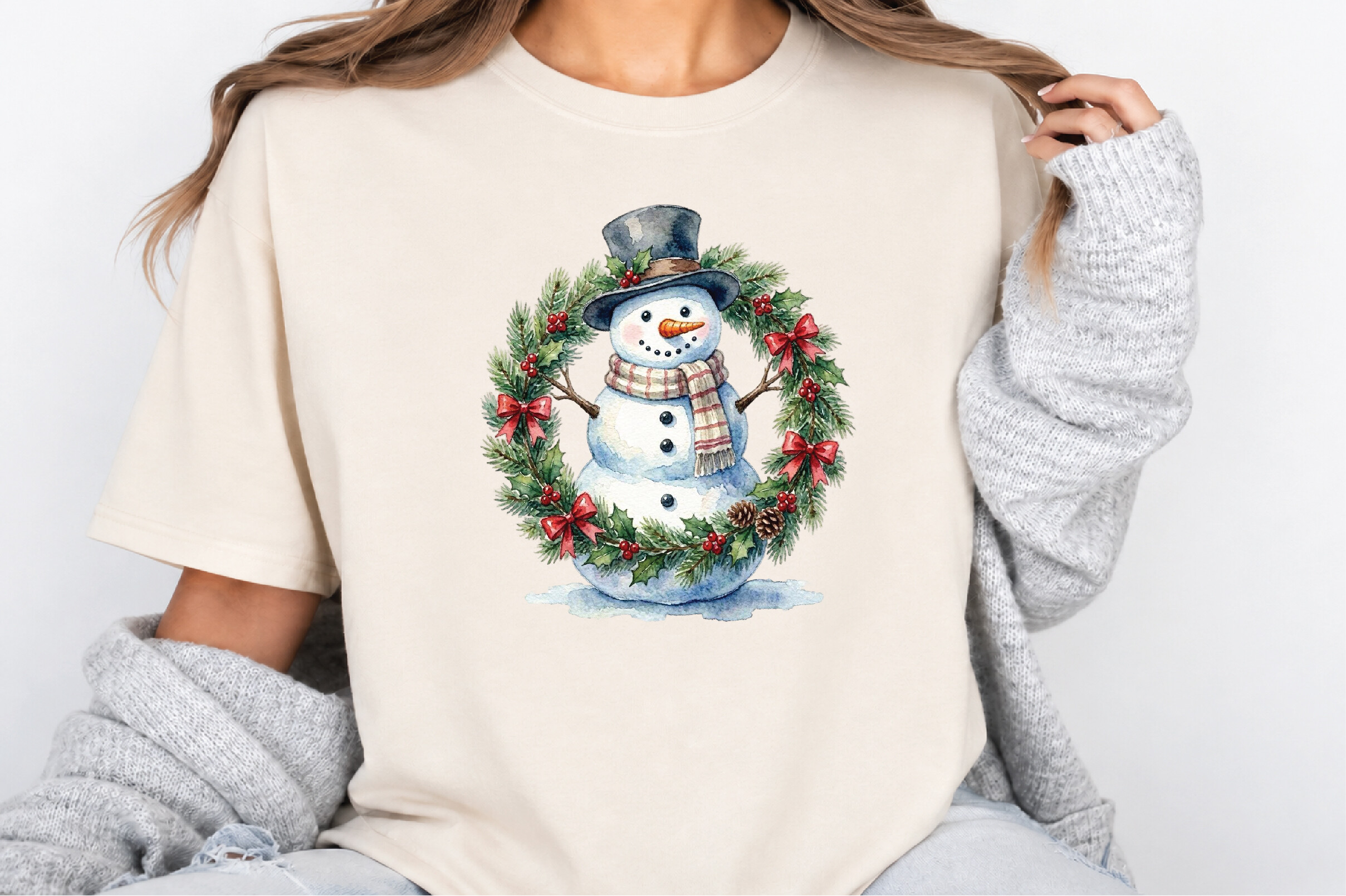 Cute Santa Snowman Christmas Clipart - photo 5