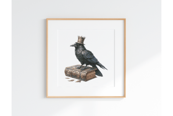 Dark Academia Cross Stitch Pattern