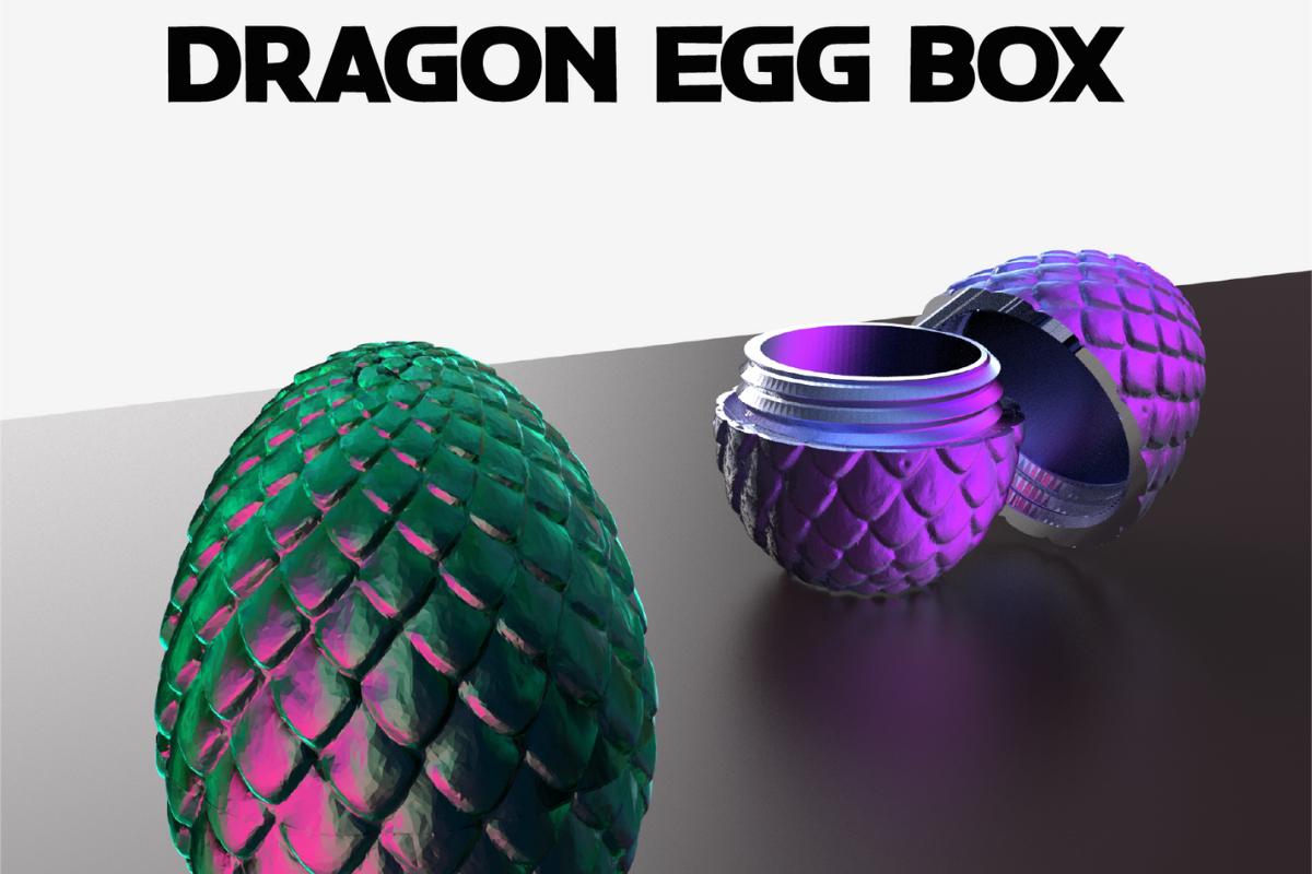 Dragon Egg Box STL Files - 3D Printable Easter Decor - Image 4
