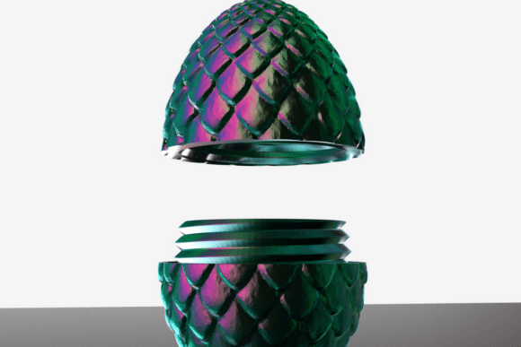 Dragon Egg Box STL Files - 3D Printable Easter Decor - Image 2