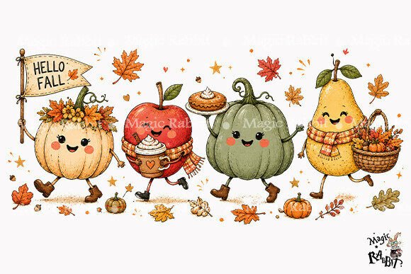 Fall Halloween Sublimation Bundle - 23 PNG Files - Image 7