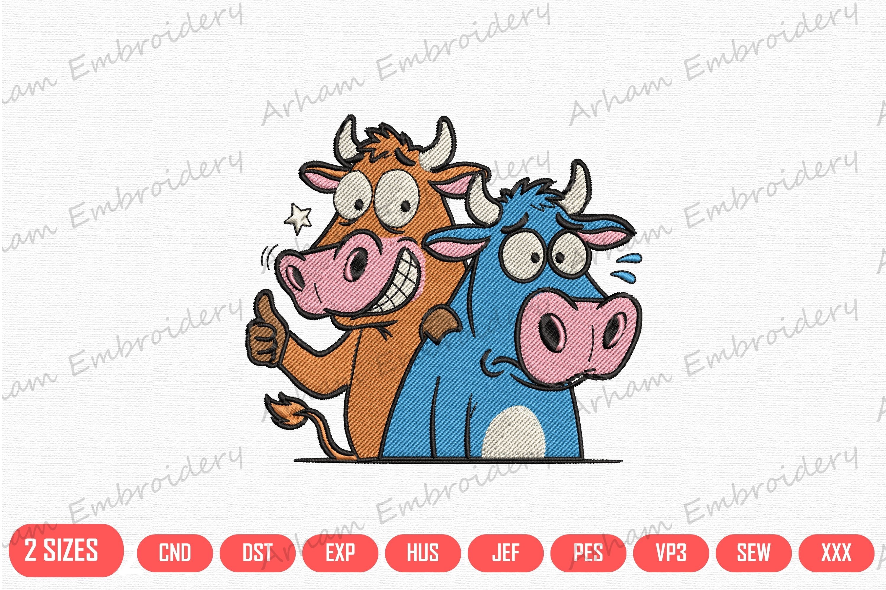 Funny Cow Friends Farm Animal