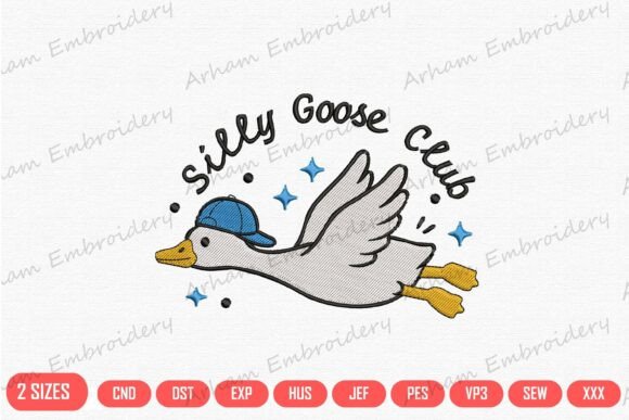 Funny Goose with Cap, Silly Goose Club